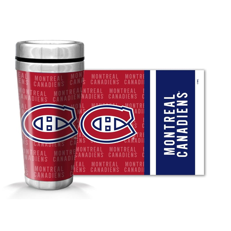 NHL Montreal Canadiens Full Wrap Wallpaper Travel Mug, 14-oz I6