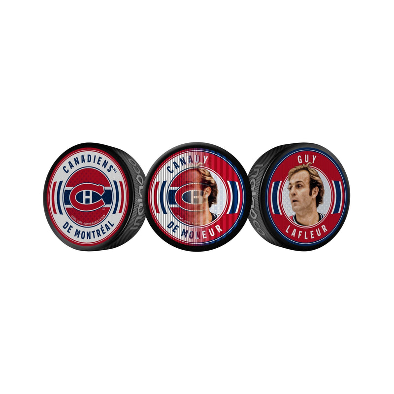 NHL Montreal Canadiens Guy Lafleur Dual-Image Lenticular Hockey Puck, 6-oz F7