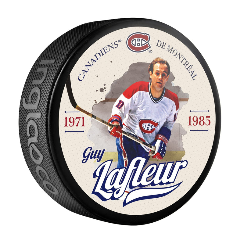 NHL Montreal Canadiens Guy Lafleur Hockey Puck, 6-oz G0