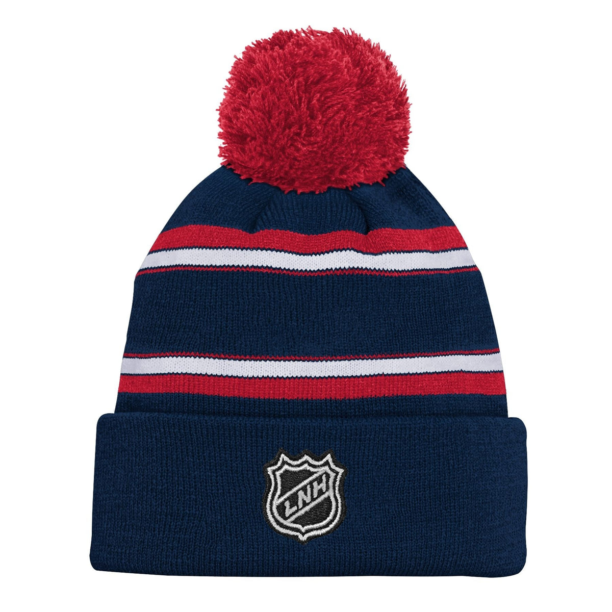 NHL Montreal Canadiens Jacquard Cuffed Knit Pom Toque, Youth