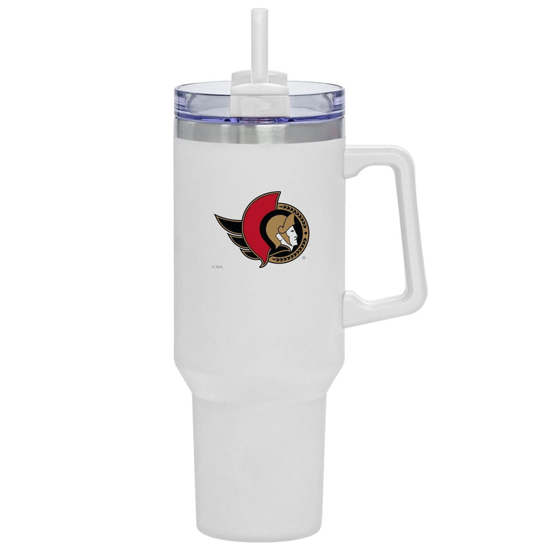 NHL Ottawa Senators Travel Mug with Straw and Handle, 40-oz G9
