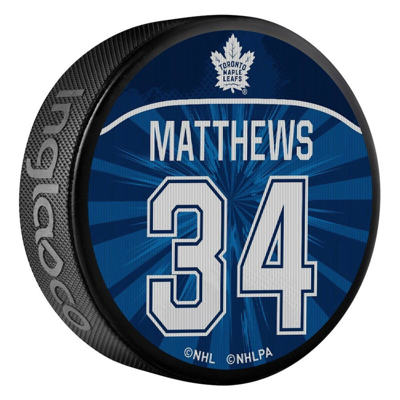 NHL Toronto Maple Leafs Auston Matthews Dual Image Lenticular Puck, 6-oz D9