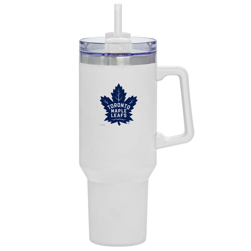 NHL Toronto Maple Leafs Travel Mug with Straw and Handle, 40-oz S4