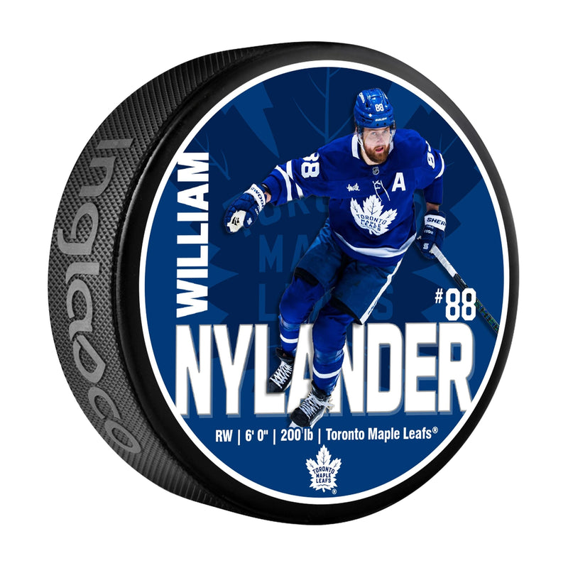NHL Toronto Maple Leafs William Nylander Hockey Puck, 6-oz K5