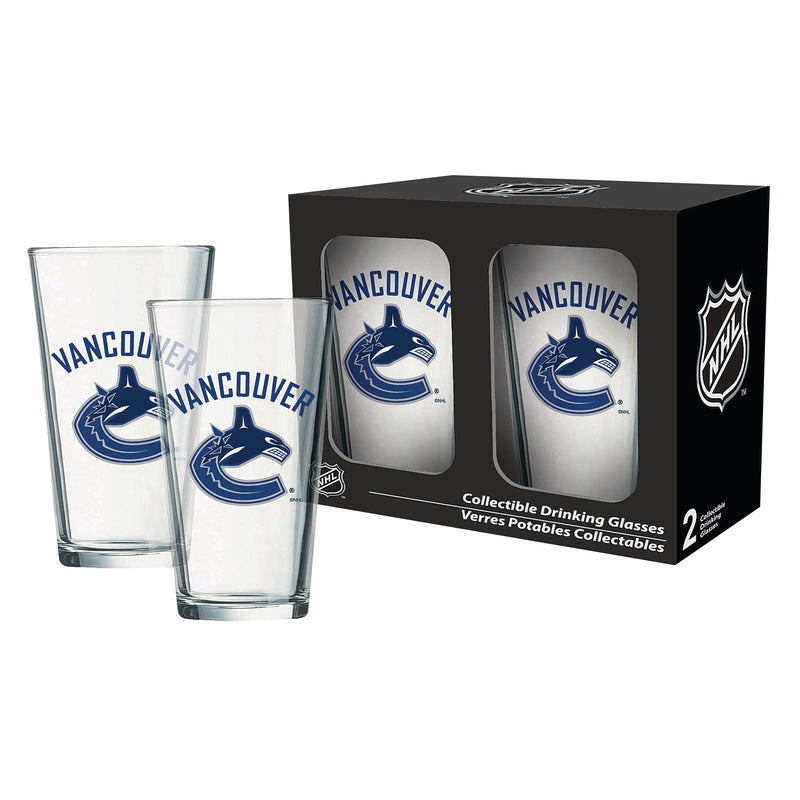 NHL Vancouver Canucks Mixing Pint Glass Box Set, 2-pk, 16-oz A0