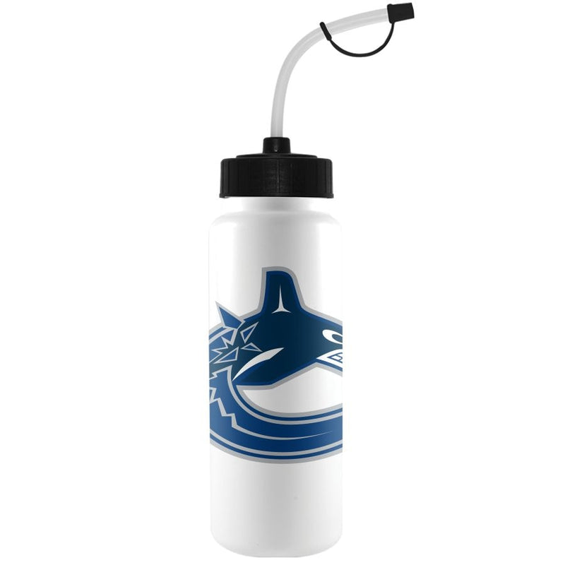 NHL Vancouver Canucks Officially Licensed Hockey Water Bottle, 1-L N3