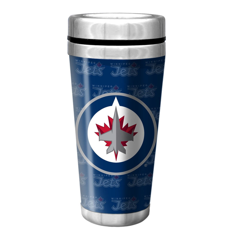 NHL Winnipeg Jets Full Wrap Wallpaper Travel Mug, 14-oz E8