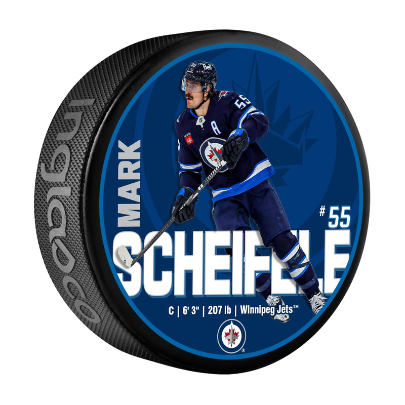 NHL Winnipeg Jets Mark Scheifele Hockey Puck, 6-oz M2