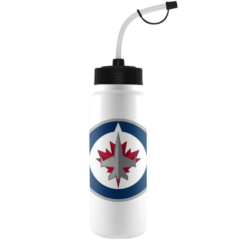 NHL Winnipeg Jets Officially Licensed Hockey Water Bottle, 1-L M9