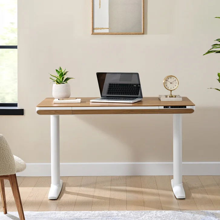Nico Case 117 cm (46.1 in.) Height Adjustable Lift Desk, White Frame C3