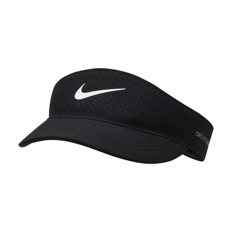 Nike Golf Dri-Fit Visor with Adjustable Closure, Men's/Women's Unisex, Black/White, One Size Z6