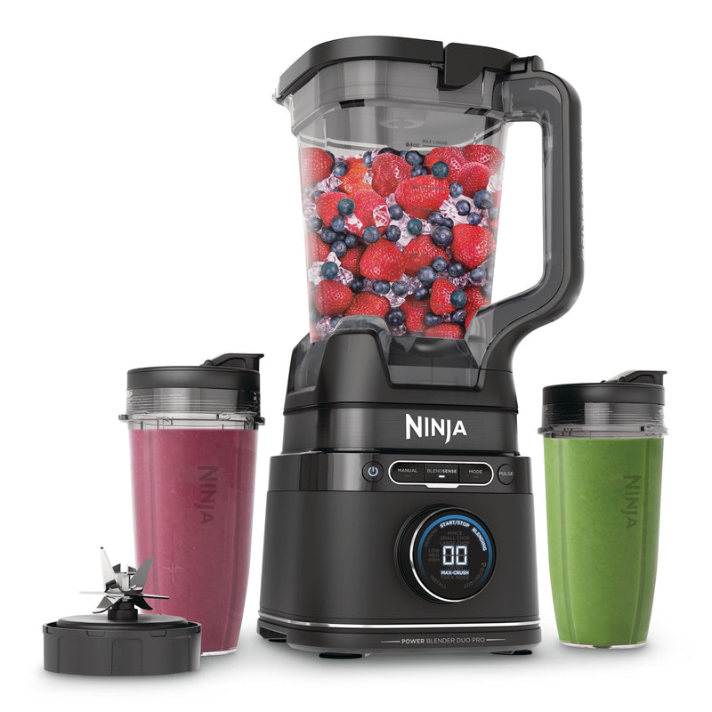 Ninja BlendSense Duo Blender with 72-oz Full-Size Pitcher & Pre-Set Programs, Includes Two 24-oz Single-Serve Cups, 1800W K8