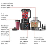 Ninja BlendSense Kitchen System Power Blender & Food Processor, 10 Pre-set Programs, 1800W