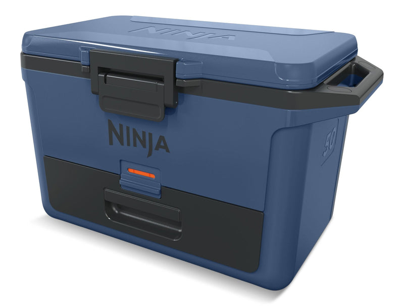 Ninja FrostVault 50-Quart Portable Hard Cooler with DryChill Drawer, Blue, 47-L T6