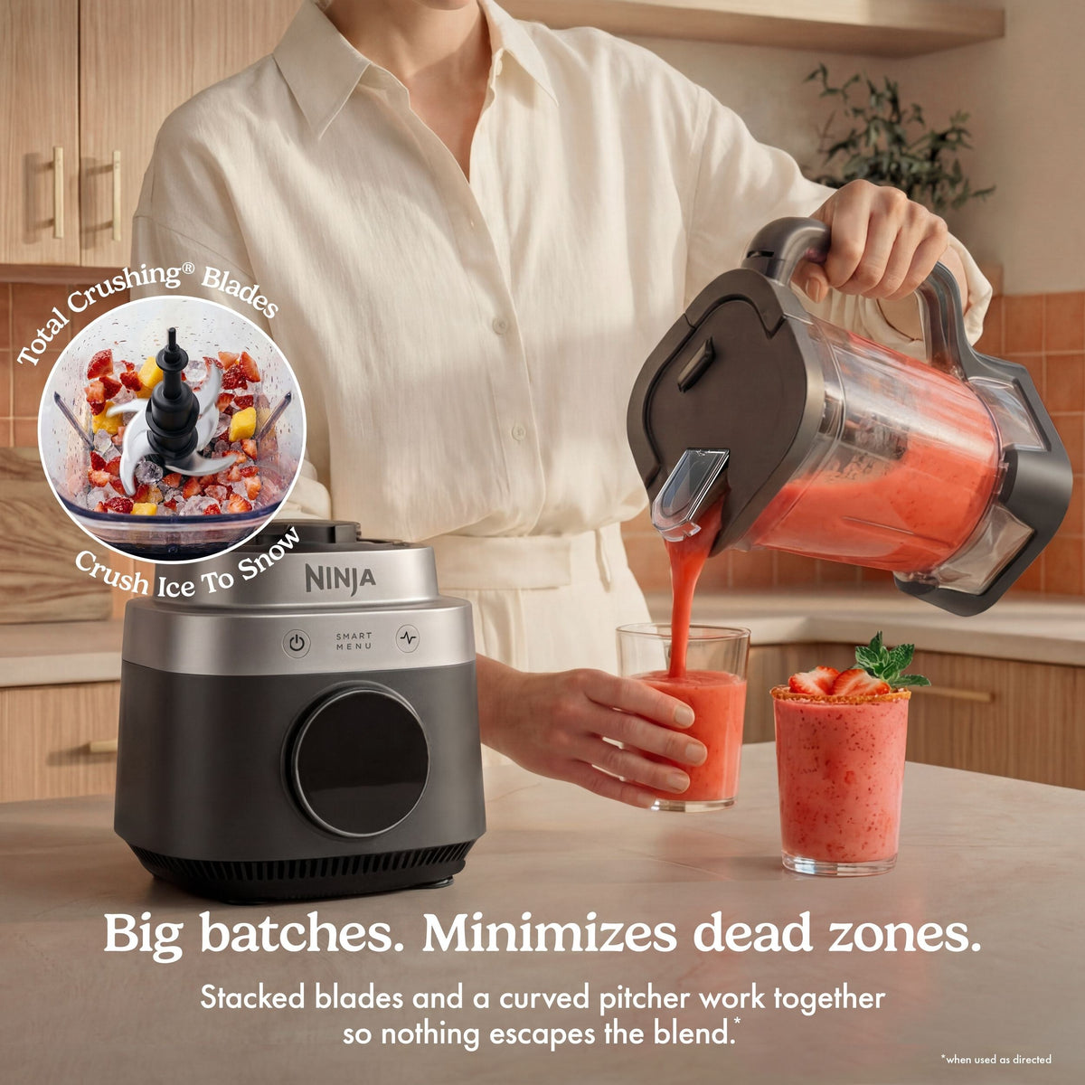 Ninja Luxe Adaptive Crushing Blender and Single-Serve System
