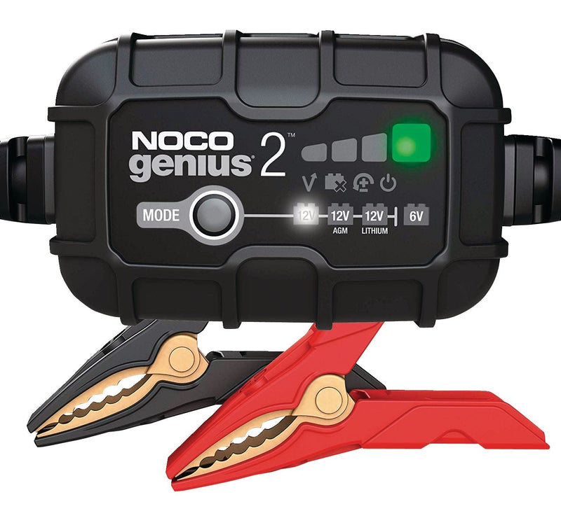 NOCO GENIUS2 Smart Battery Charger/Maintainer/Desulfator, 2-Amp, 6V/12V N7