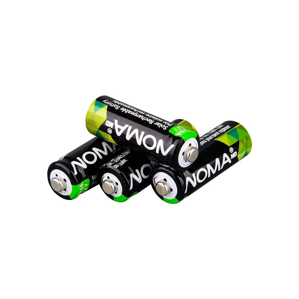 NOMA 2/3 AAA Ni-MH 200mAh Rechargeable Batteries for Solar Lights, 1.2V, 4-pk