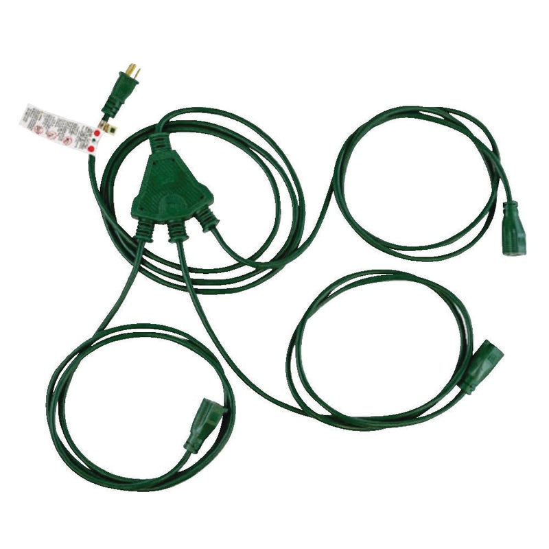 NOMA 28-ft Outdoor 3-Split Extension Cord U6