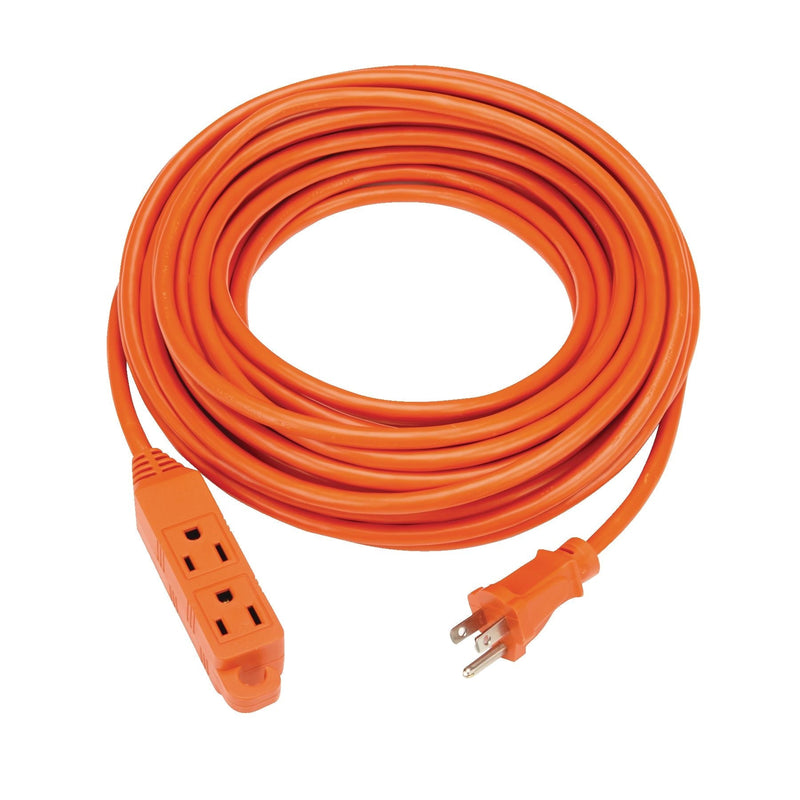 NOMA 50-ft 16/3 Outdoor Extension Cord with 3 Grounded Outlets & Banana End, Orange H9