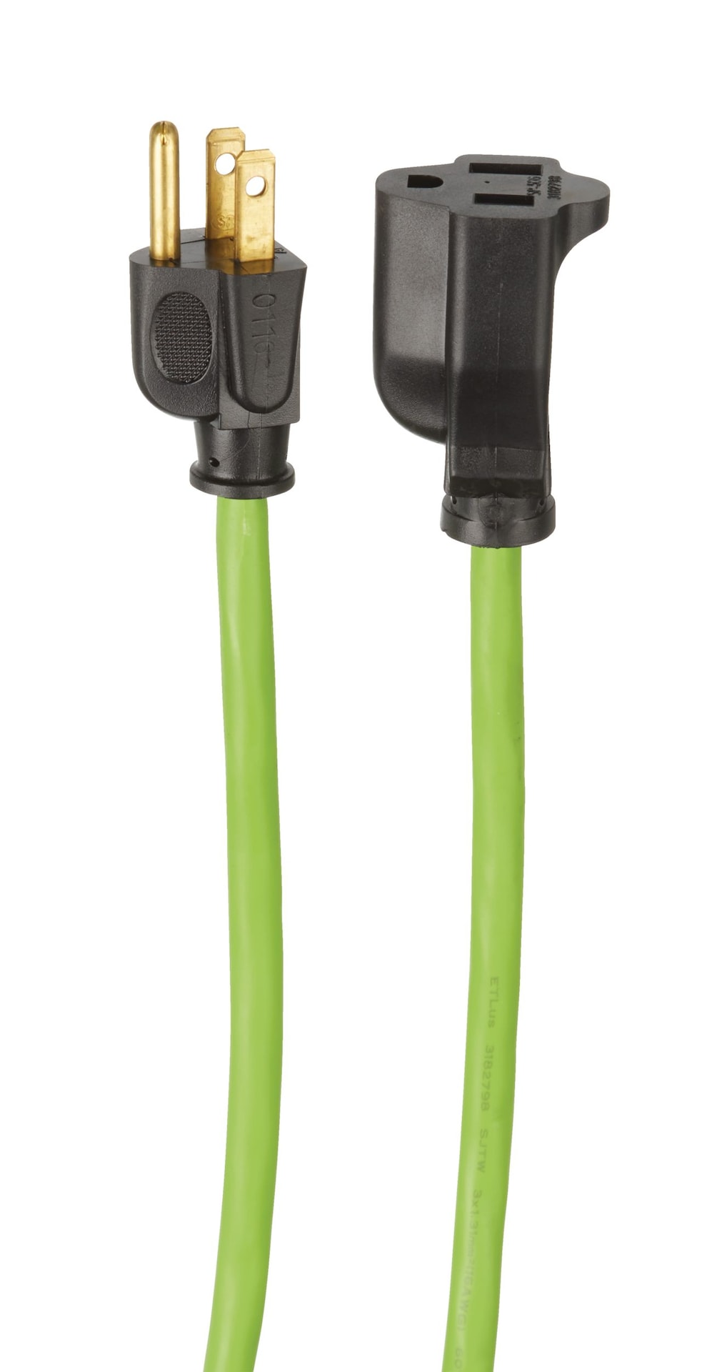 NOMA 82-ft 16/3 Outdoor Extension Cord with Grounded Outlet, Lime Green