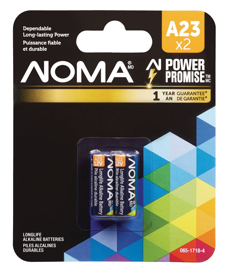 NOMA A23 12V / 12 Volt Alkaline Batteries, 2-pk P7