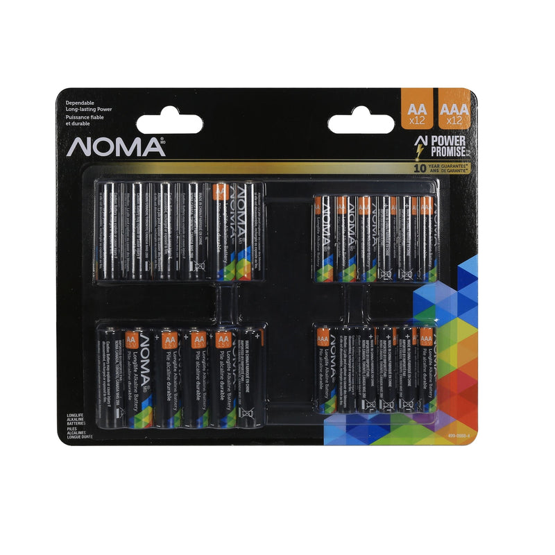 NOMA AA & AAA Battery Combo, 12-pk D4