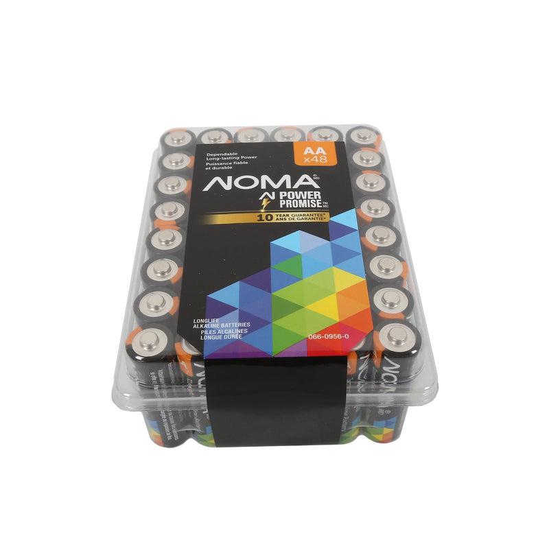 NOMA AA Alkaline Batteries in Clam Shell Box, 48-pk L1