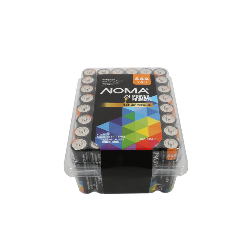 NOMA AAA Alkaline Batteries in Clam Shell Box, 48-pk A5