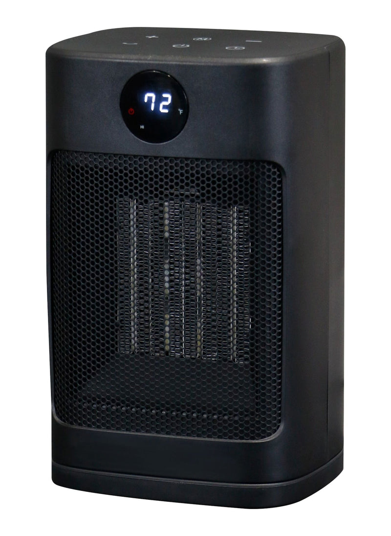 NOMA Digital Electric Personal Ceramic Heater with Remote, 1500W, Black B6