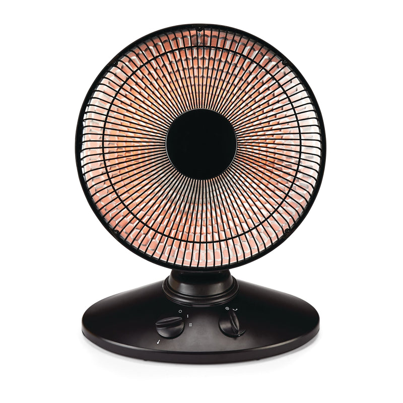 NOMA Oscillating Parabolic Dish Portable Radiant Electric Space Heater, 1000W, Black Y3