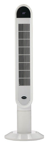 NOMA Oscillating Tower Fan, Remote Control, 3-Speed, White, 45-in