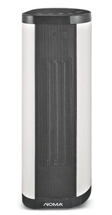 NOMA Oscillating Tower/Baseboard Heater withRemote Control & Thermostat, 1500W, White