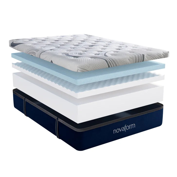 Novaform ComfortGrande Plus Advanced 35.5 cm (14 in.) Gel Memory Foam King Mattress P5