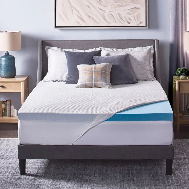 Novaform ComfortLuxe Plus Gel Memory Foam 3-inch Mattress Topper W6
