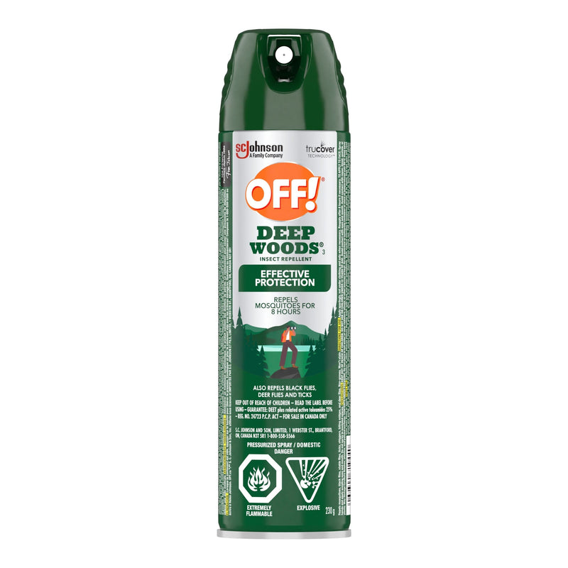 OFF! Deep Woods 8-Hour 25% DEET Bug Spray, 230-g J2