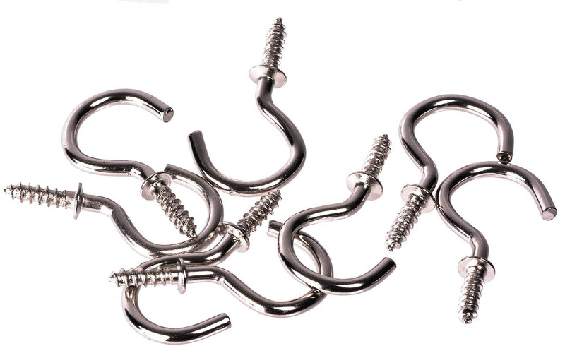 OOK Cup Hooks Set, Nickel, 7/8-in, 40-pk P5