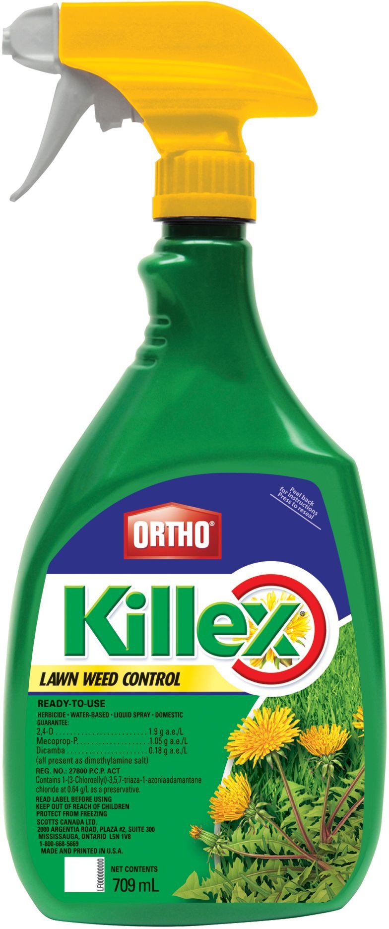 Ortho Killex Ready-to-Use Lawn Weed Control/Killer, Herbicide, 709-mL Z3