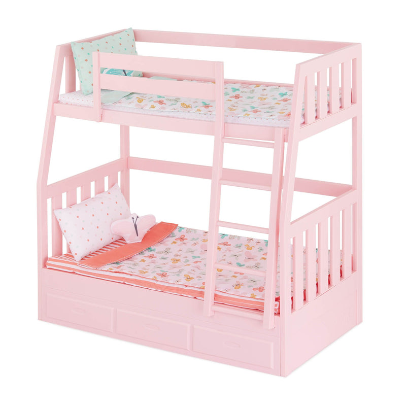 Our Generation Toy Bunk Bed Playset with Accessories for Ages 3+ S4
