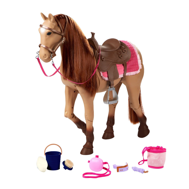 Our Generation Toy Horse Playset with Accessories for Ages 3+, Various Styles B8