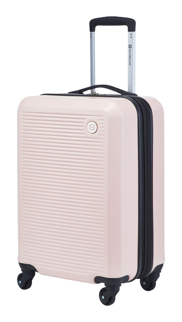 Outbound Hardside Carry-On Spinner Flex Travel Suitcase, Pink, 21-5/8-in D4