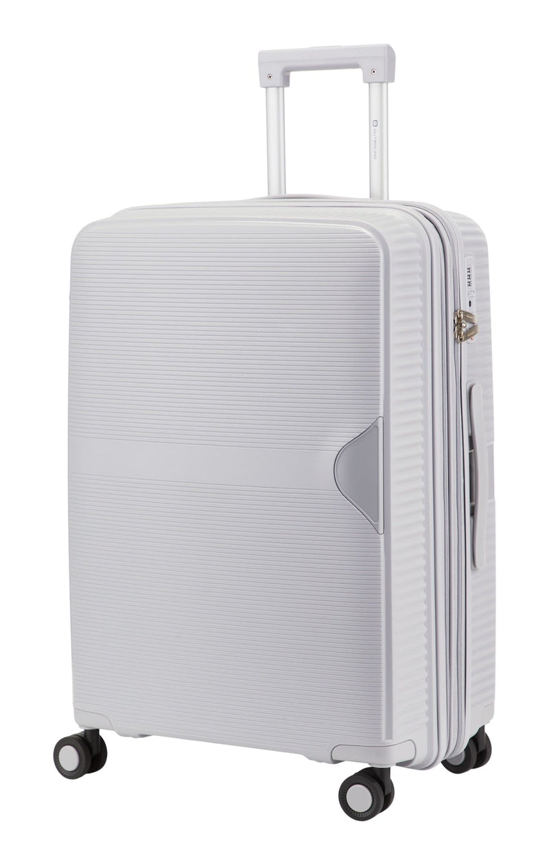 Outbound Hardside Medium Luggage Bag, Silver V5