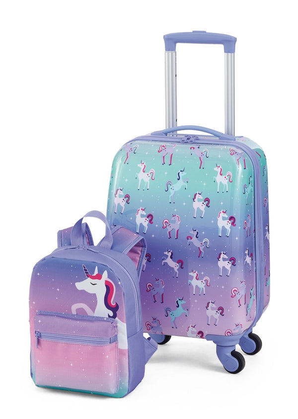 Outbound Kids Unicorn Hardside Luggage, 2-pc, Outbound Hardside Spinner Luggage, 23-in, Outbound Hardside Carry-On Spinner Flex Travel Suitcase,... V3