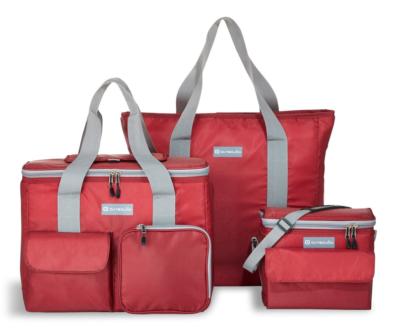 Outbound Soft Cooler and Tote Combo, Red, 3-pk G0