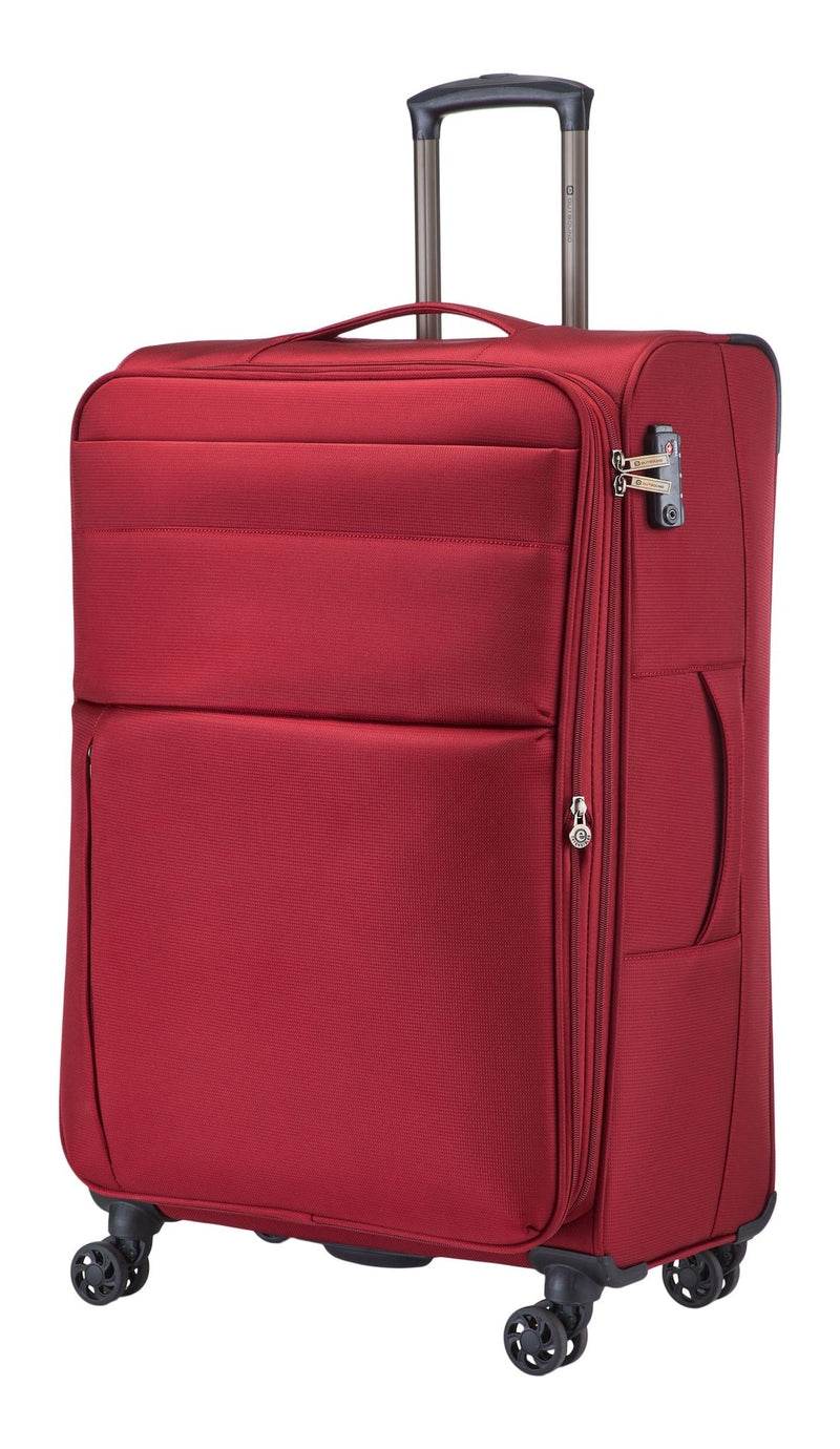 Outbound Softside Large Luggage, Wheeled, Red G4