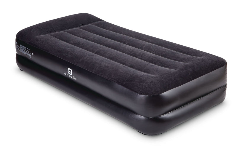 Outbound Twin Double-High Inflatable Air Mattress with Built-In Pump & Pillow O6