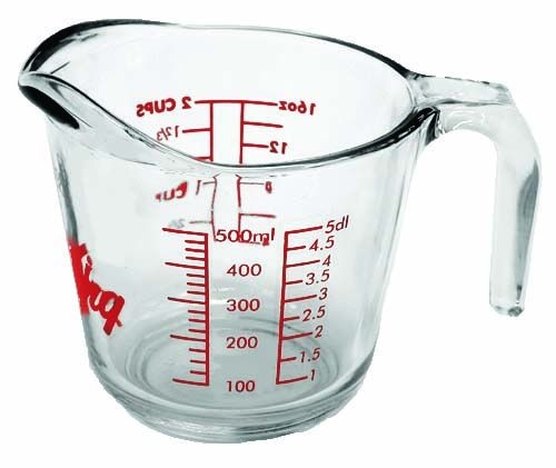 Oven Originals Glass Measuring Cup, 500-ml U6