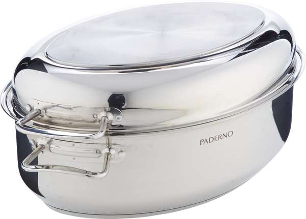 PADERNO 18/10 Stainless Steel Multi-Roaster with Removable Rack, 50.3 x 18cm C6