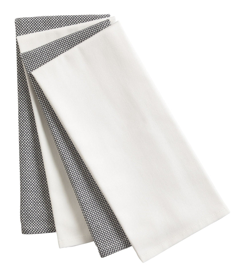 PADERNO All-Purpose Cotton Kitchen Towels, Grey, 4-pk N4