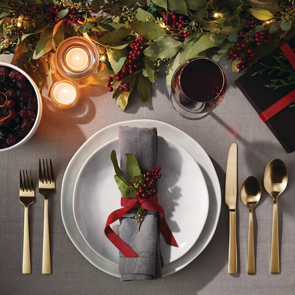 PADERNO Belvedere Stainless Steel Flatware Set, Serves 4, 20-pc, Black