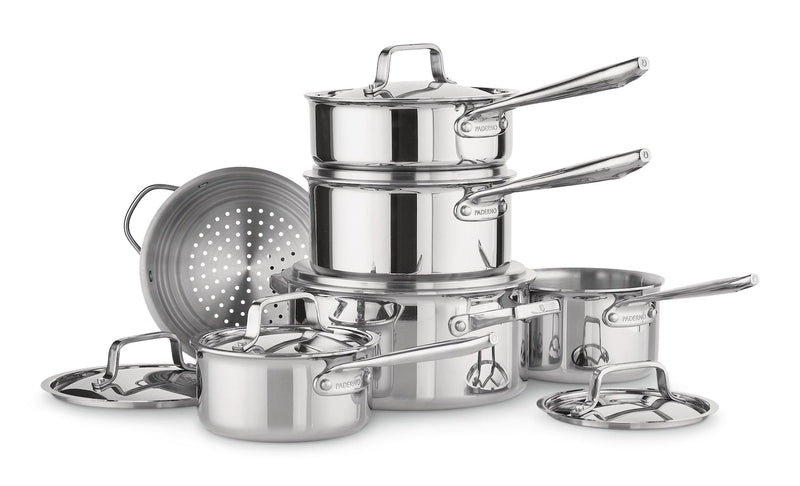 PADERNO Canadian Professional Clad Cookware Set, Oven Safe, 12-pc G3